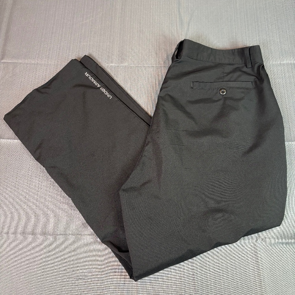 Under Armour Black Golf Pants 38x30 – Performance Stretch Fit